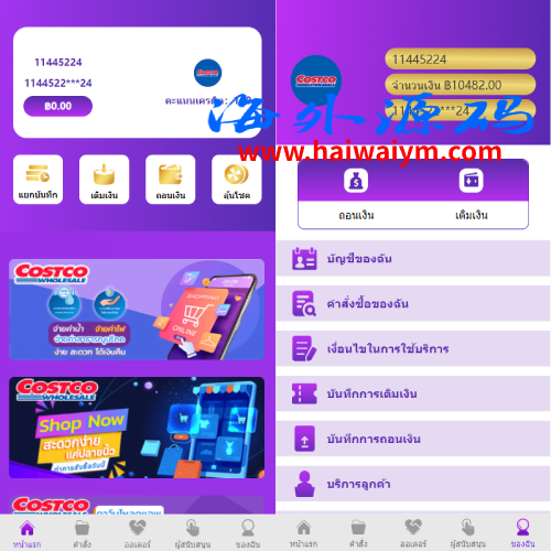 紫色UI泰语抢单刷单系统/群控单控/海外抢单刷单系统