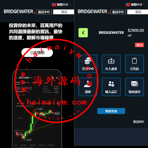 多语言虚拟币交易系统/秒合约交易/伪交易所/时间盘